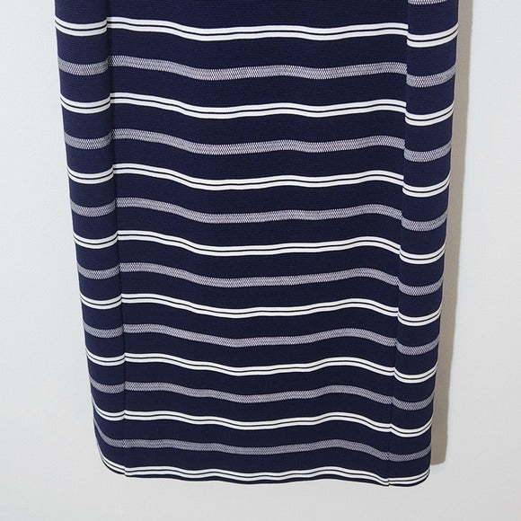 Ann Taylor Navy and White Striped Sheath Dress Size 0 Navy Stripe Dress
