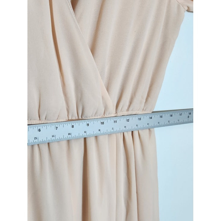 Lulus Long Sleeve Blush Pink Formal Dress Size Large NWT Wedding Guest Dress