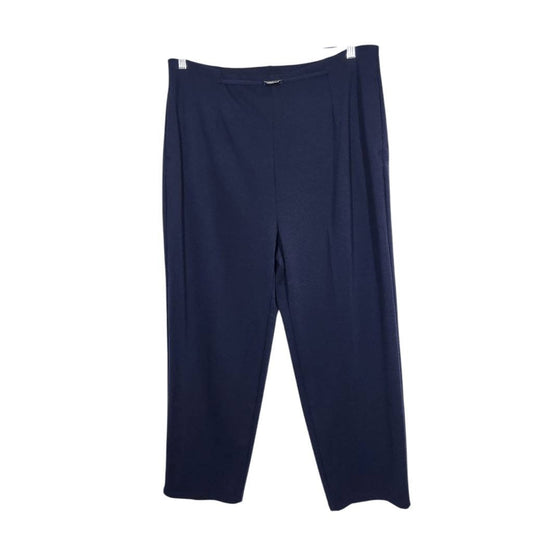 Emma James Navy Pull-on Stretch Pants Size XL Navy Stretch Pants