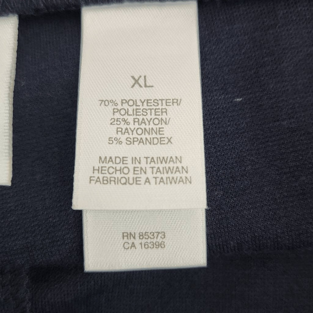 Emma James Navy Pull-on Stretch Pants Size XL Navy Stretch Pants