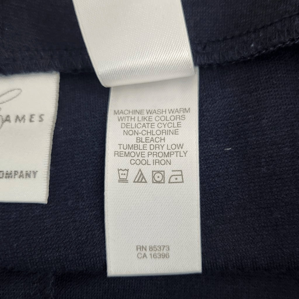 Emma James Navy Pull-on Stretch Pants Size XL Navy Stretch Pants