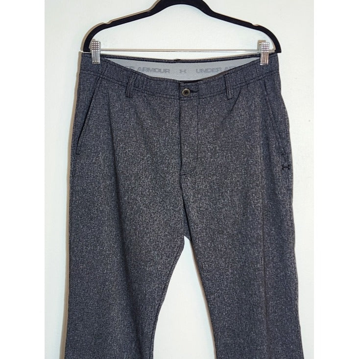 Under Armour Heather Charcoal Gray Performance Pants Size 36 x 32
