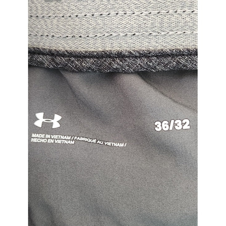 Under Armour Heather Charcoal Gray Performance Pants Size 36 x 32