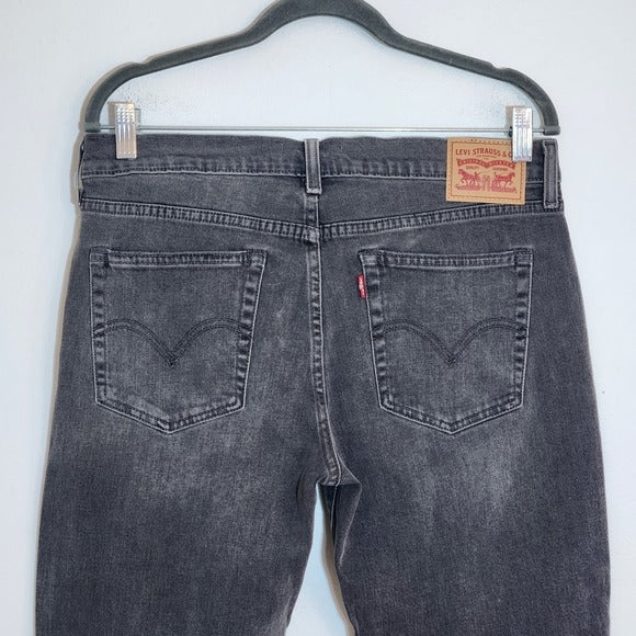 Levi’s Gray Washed Cropped Boyfriend Jeans Size 30