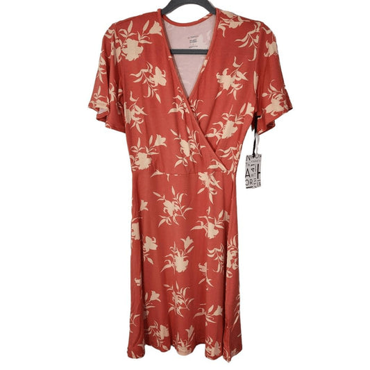 41Hawthorn Coral Floral Dress NWT Size Small faux wrap wedding guest dress