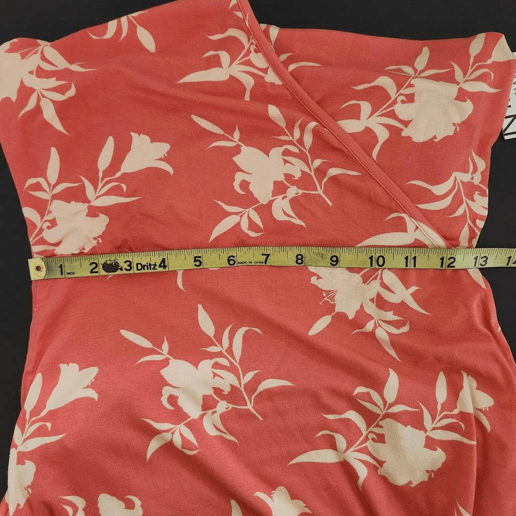 41Hawthorn Coral Floral Dress NWT Size Small faux wrap wedding guest dress