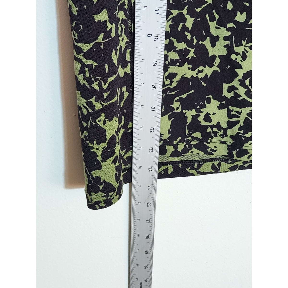 Nike Green and Black Print Performance Running Tee Size 1X