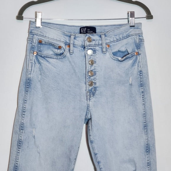 GAP Women's Button-Fly High-Rise Vintage Slim Leg Jeans Size 6