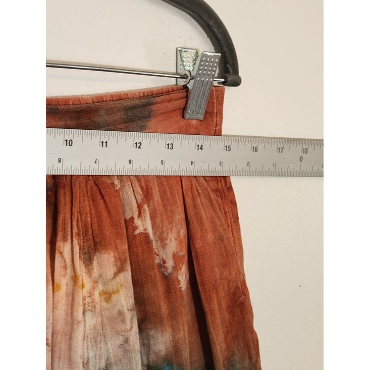 Studio West Multicolor Tie-Dye Boho Midi Skirt Size Medium