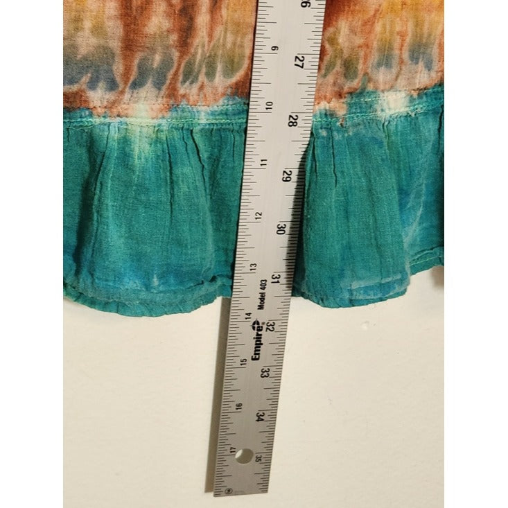Studio West Multicolor Tie-Dye Boho Midi Skirt Size Medium