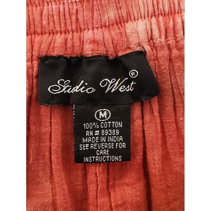Studio West Multicolor Tie-Dye Boho Midi Skirt Size Medium