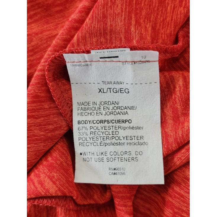 Under Armour Mens Orange Quarter Zip Pullover Size XL NWT Flaw
