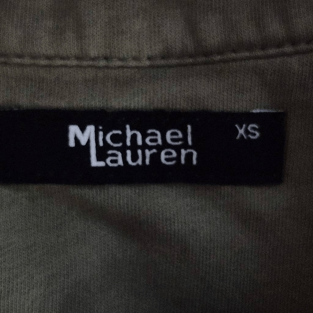 Michael Lauren Olive Green Henley NWT Size XS Green Knit Top