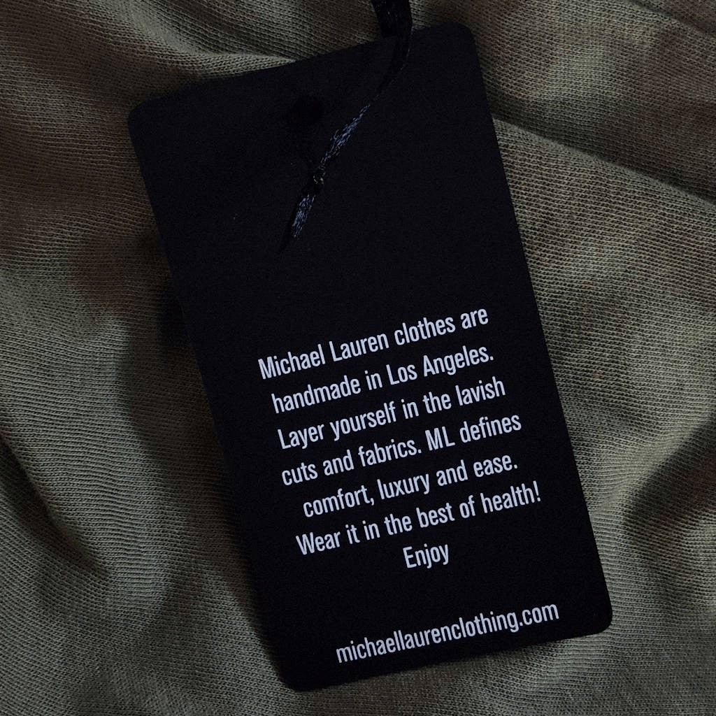 Michael Lauren Olive Green Henley NWT Size XS Green Knit Top