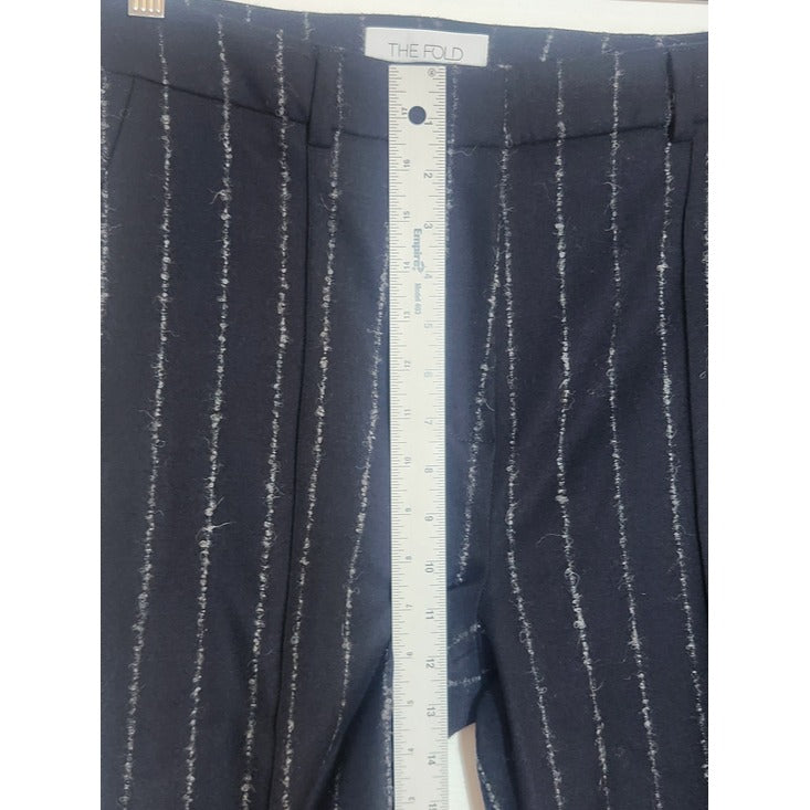 The Fold Womens Black Wool Blend Dress Pants Size 12