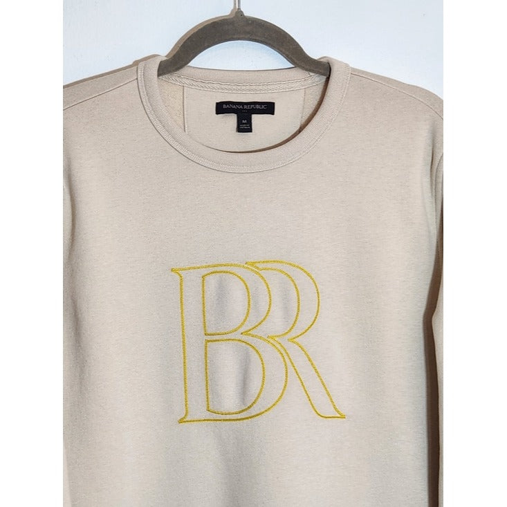 Banana Republic Womens Cream Sweatshirt Size Medium