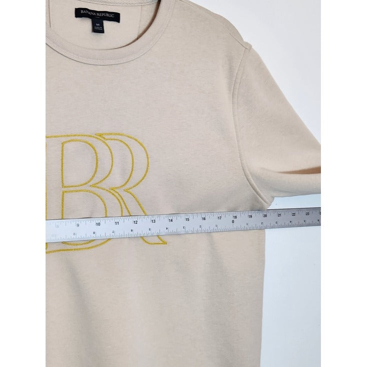 Banana Republic Womens Cream Sweatshirt Size Medium