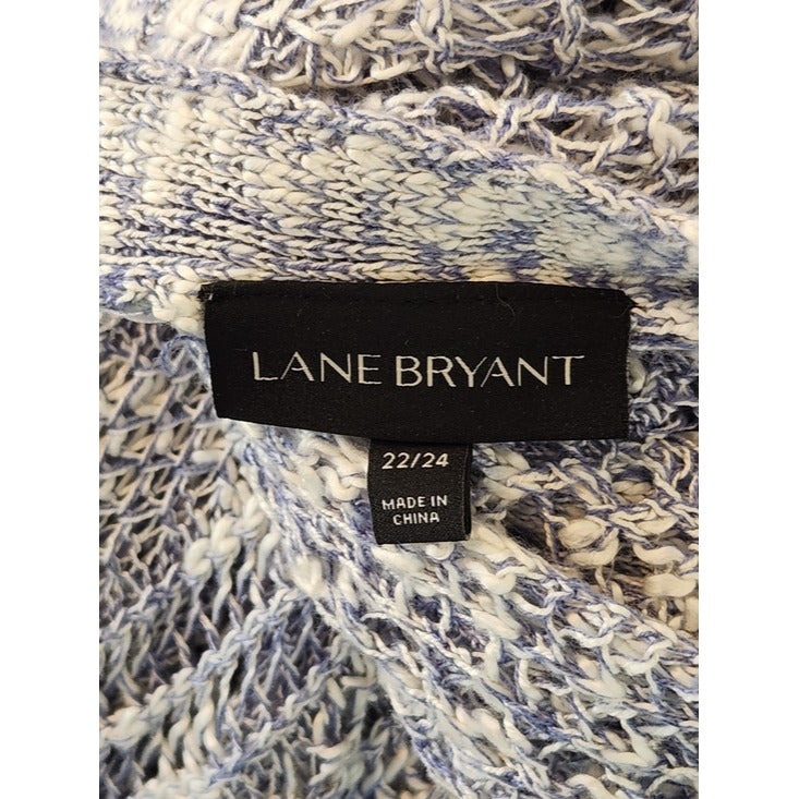 Lane Bryant Blue Open Front Lightweight Cardigan Size 22/24