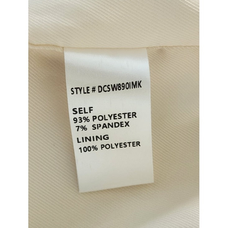 Dee Elly Cream Blazer Mini Dress with Waist Sash Size Large