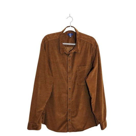 George Brown Corduroy Button Down Shirt Size 3XL