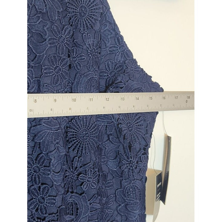 Lulus Navy Floral Lace Mini Cocktail Dress Size Medium NWT Wedding Guest Dress