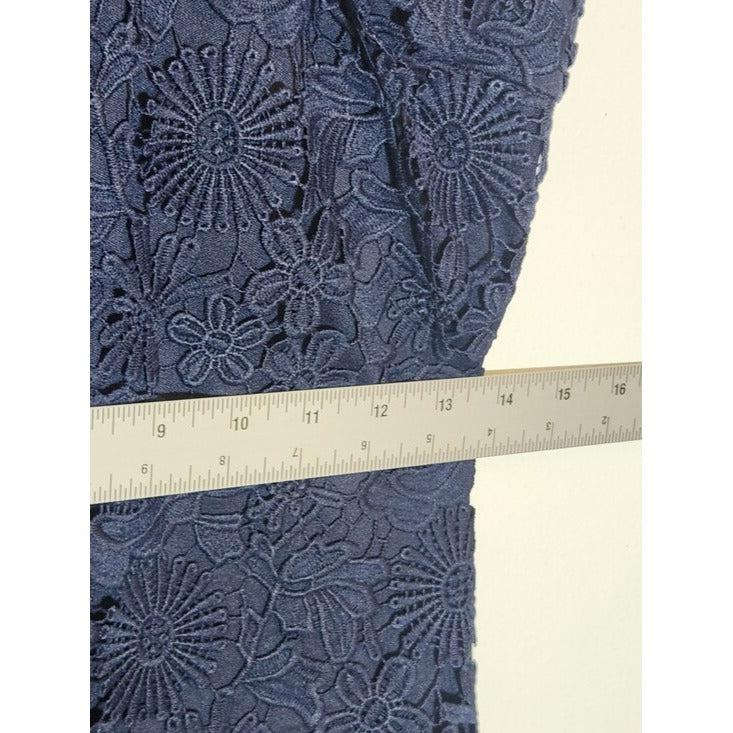 Lulus Navy Floral Lace Mini Cocktail Dress Size Medium NWT Wedding Guest Dress