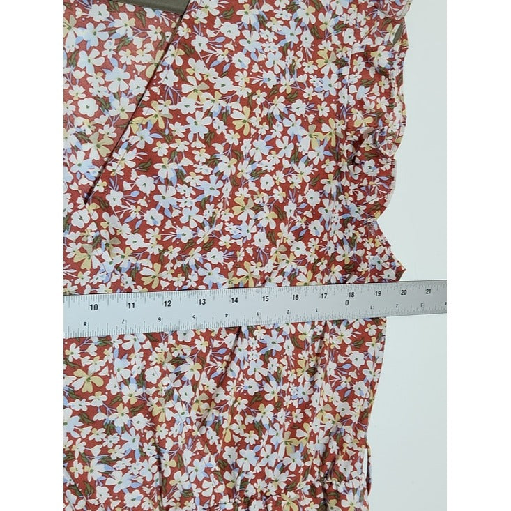 BTFBM Rose Pink Floral High Low Midi Dress Size XL Wedding Guest Dress