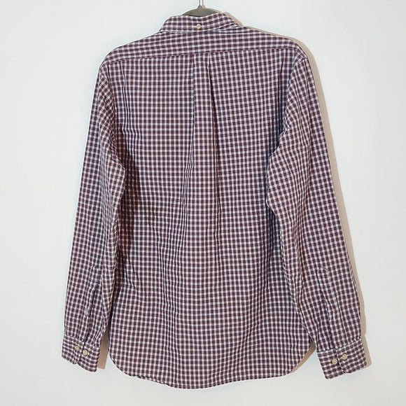 Brooks Brothers Red Plaid Long Sleeve Button Up Shirt Size Medium