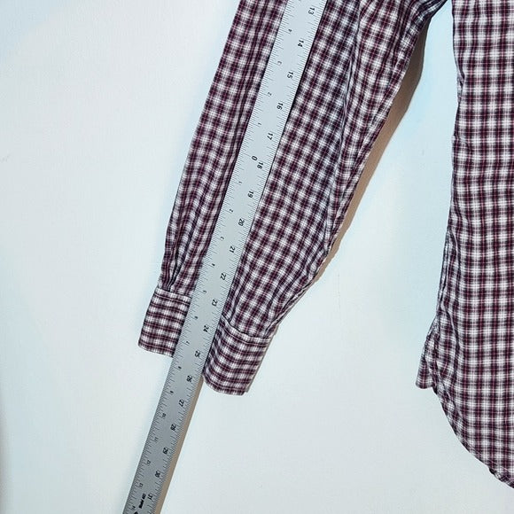 Brooks Brothers Red Plaid Long Sleeve Button Up Shirt Size Medium