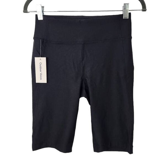 Outdoor Voices Black Athletic Shorts NWT Size XS Black Bike Shorts
