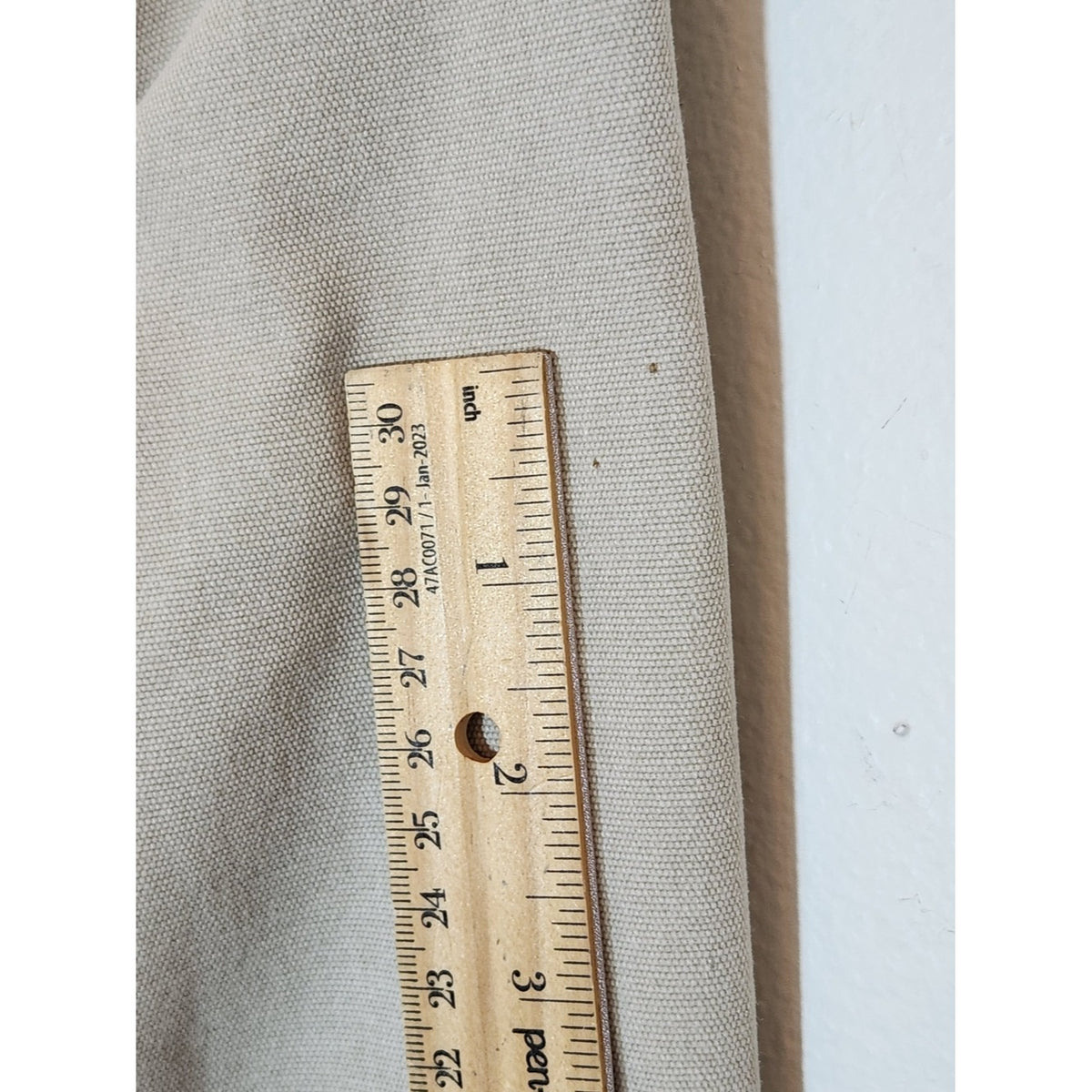 Mossimo Beige Button Up Jean Jacket Size Medium Flaw