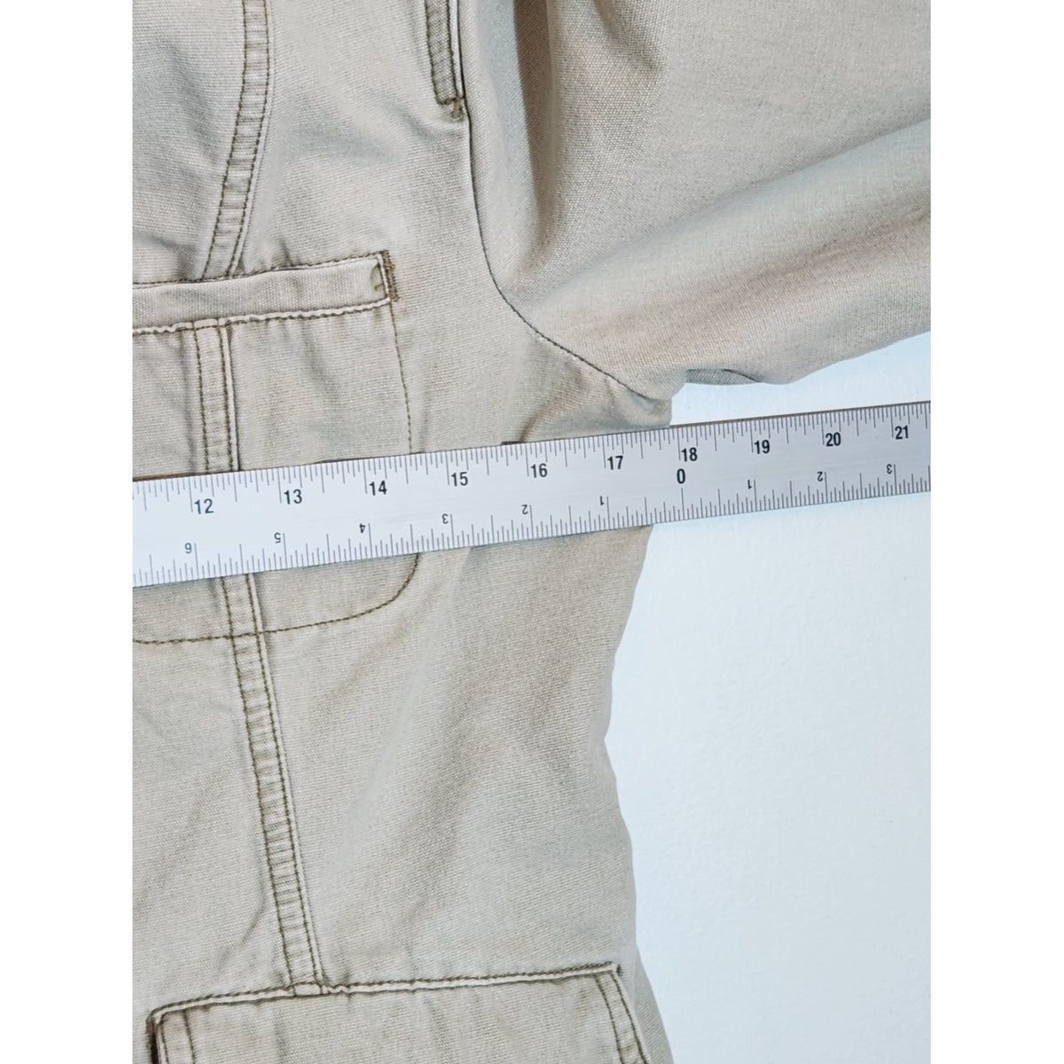 Mossimo Beige Button Up Jean Jacket Size Medium Flaw