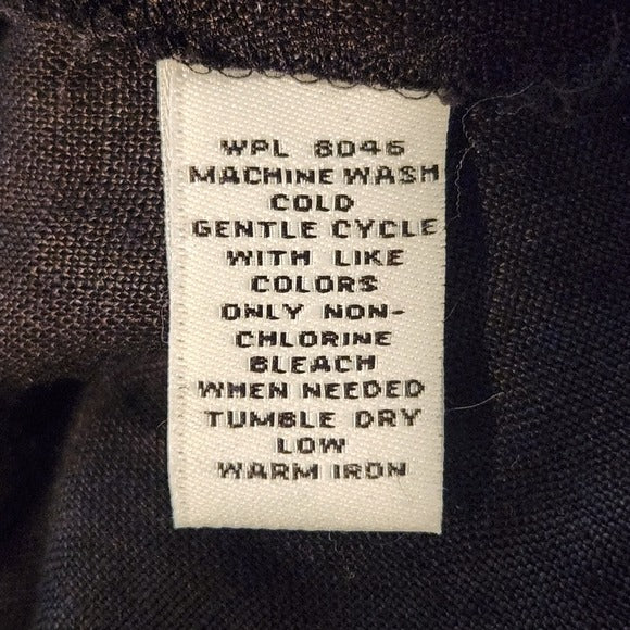 Style & Co Black and White Linen Blouse Size 18