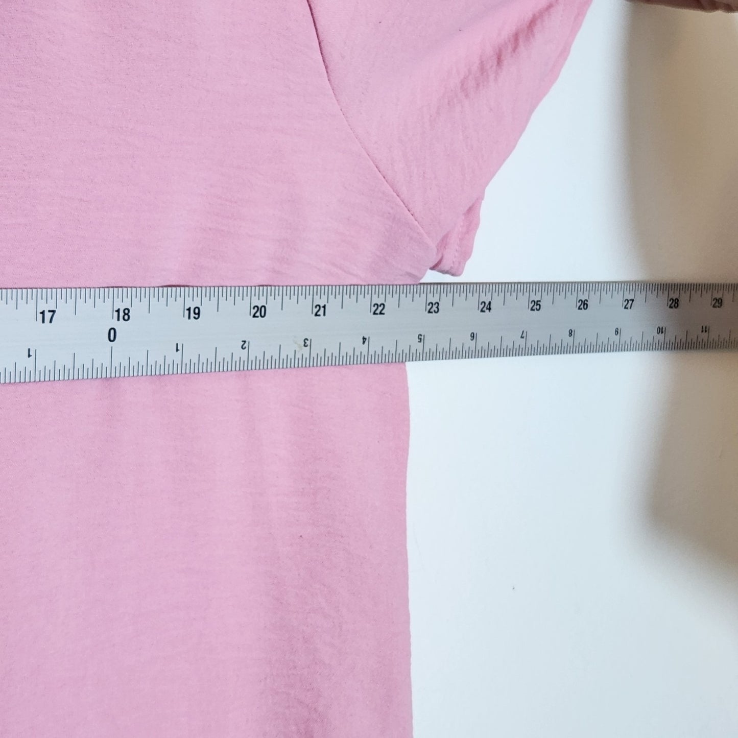 Entro Pink V-Neck Blouse Size Medium
