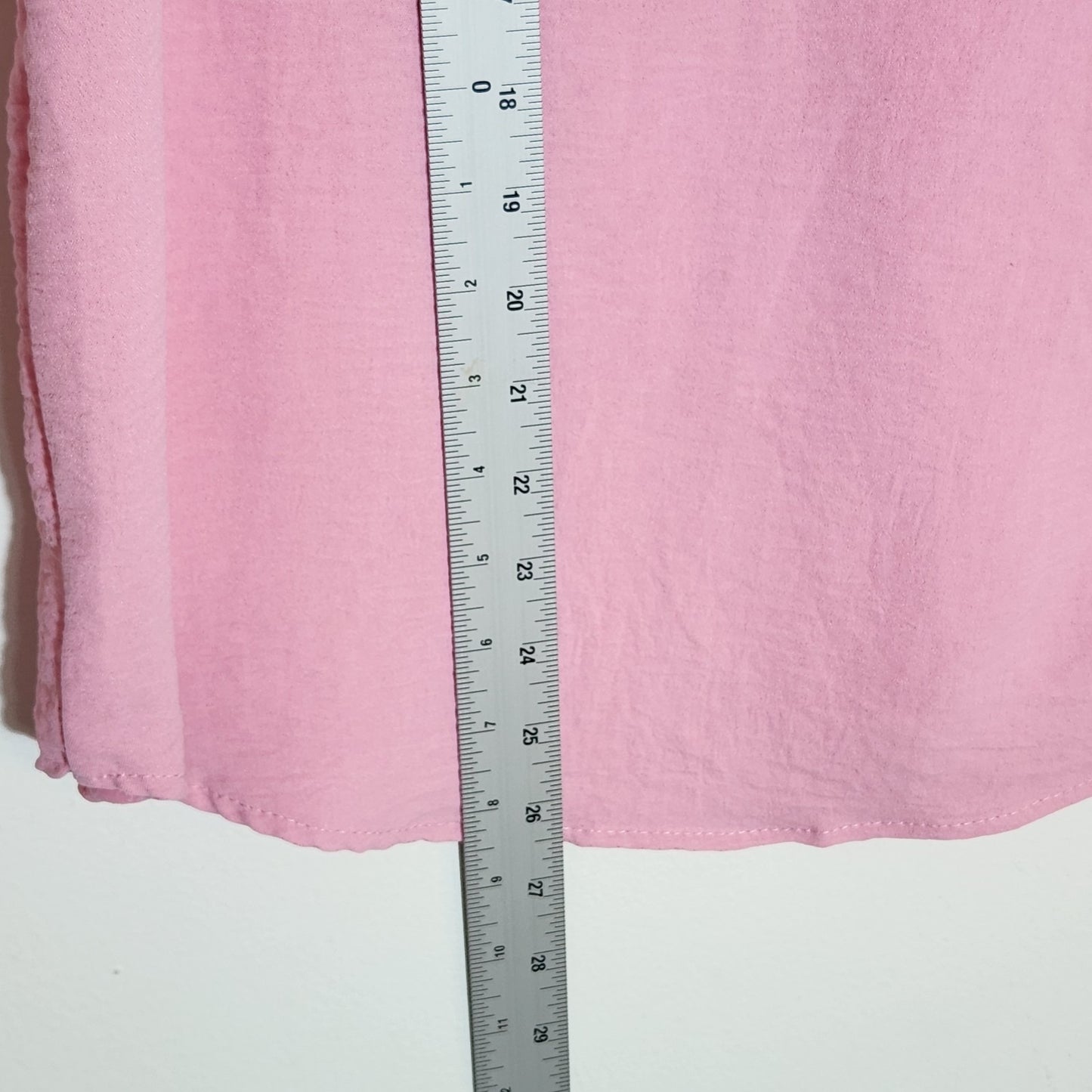 Entro Pink V-Neck Blouse Size Medium