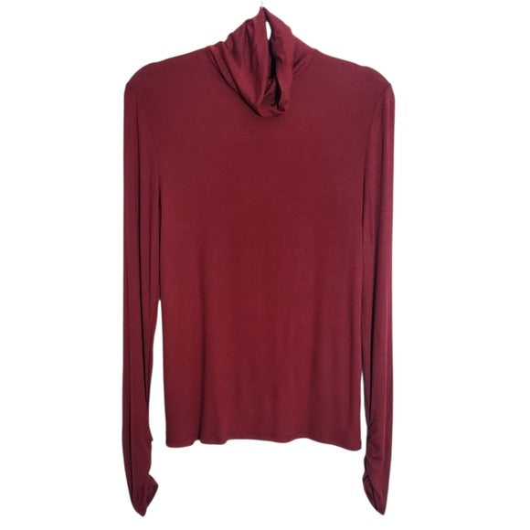 Fabletics Cranberry Red Turtleneck Size Large NWT
