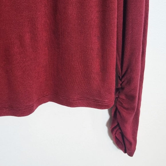 Fabletics Cranberry Red Turtleneck Size Large NWT
