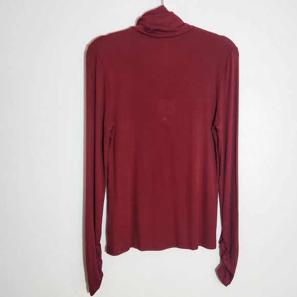 Fabletics Cranberry Red Turtleneck Size Large NWT
