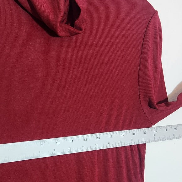 Fabletics Cranberry Red Turtleneck Size Large NWT