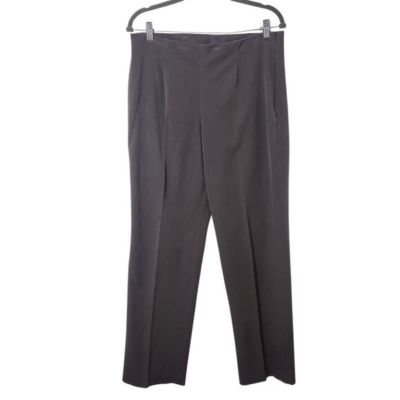 Nic + Zoe Gray Straight-Leg Dress Pants Size 10 Gray Women's Trousers