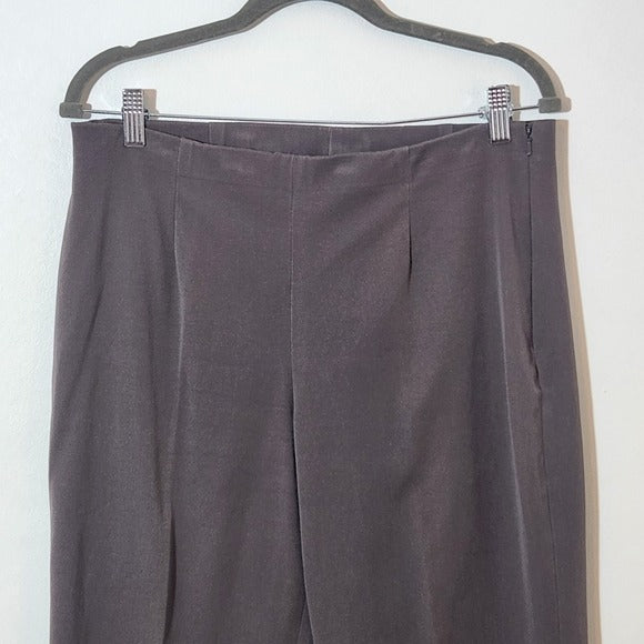 Nic + Zoe Gray Straight-Leg Dress Pants Size 10 Gray Women's Trousers