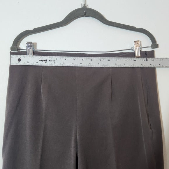 Nic + Zoe Gray Straight-Leg Dress Pants Size 10 Gray Women's Trousers