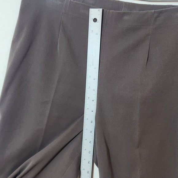 Nic + Zoe Gray Straight-Leg Dress Pants Size 10 Gray Women's Trousers