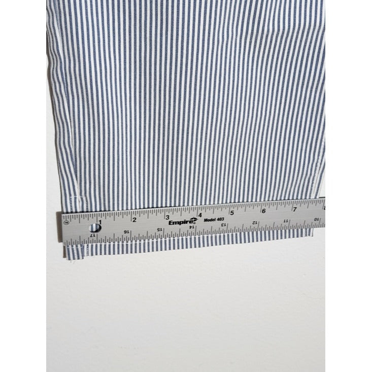 Mario Serrani Comfort Stretch Navy Stripe Capri Pants Size XL NWT