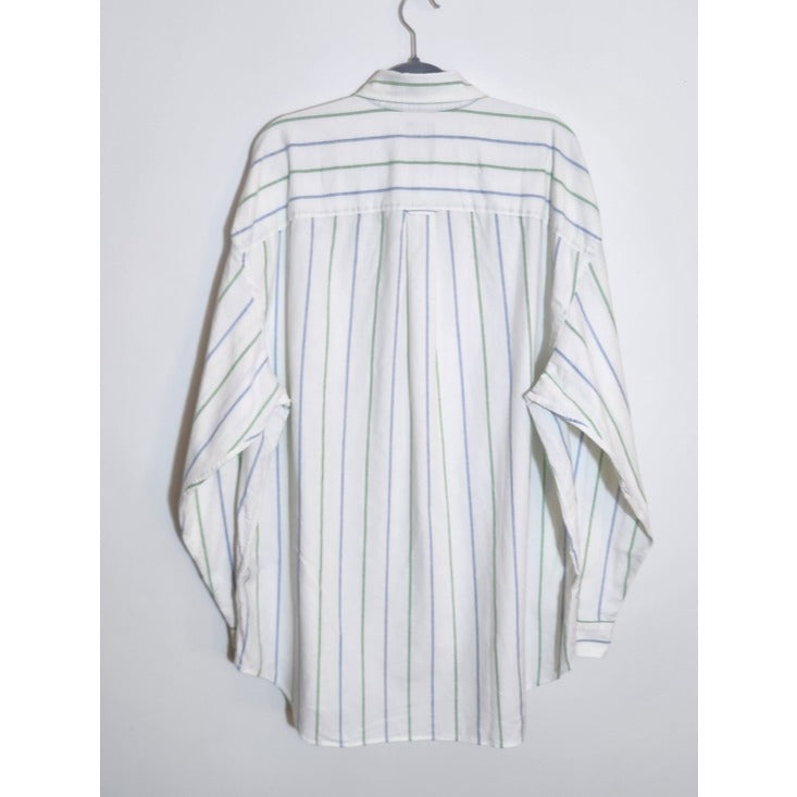 GAP White Striped The Big Shirt Oxford Button Down Size XL Tall NWT