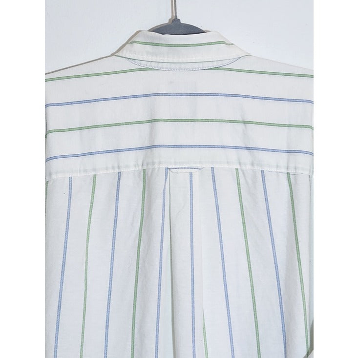 GAP White Striped The Big Shirt Oxford Button Down Size XL Tall NWT