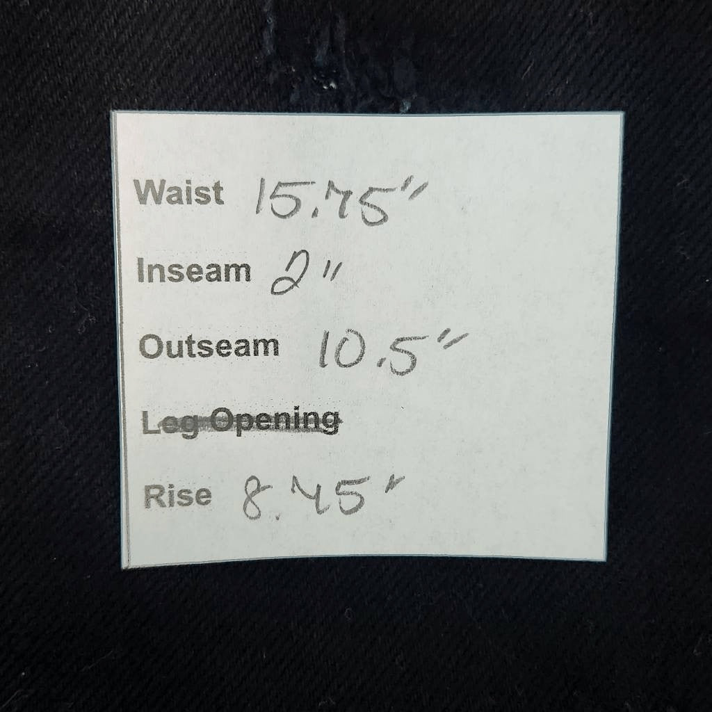 Black Orchid Black Distressed Jean Shorts NWT Size 29 Cut-Off Black Denim Shorts