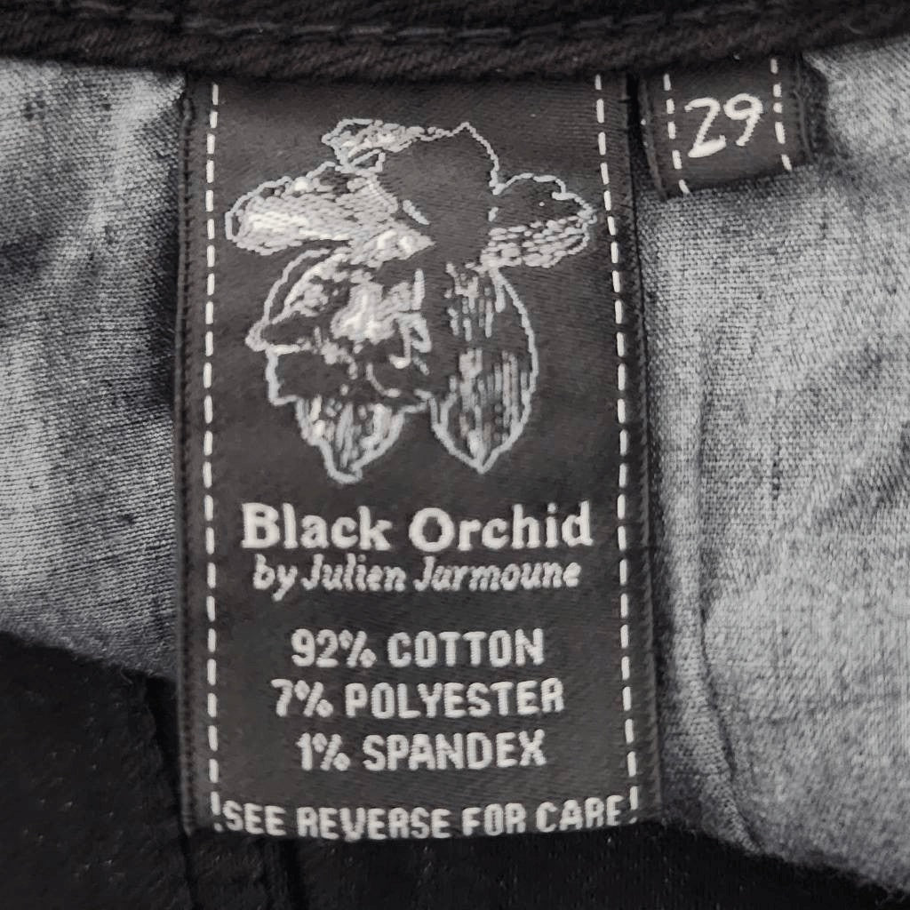 Black Orchid Black Distressed Jean Shorts NWT Size 29 Cut-Off Black Denim Shorts