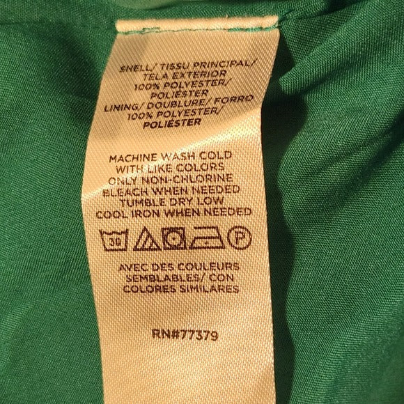 Ann Taylor Green Wrap Look Dress Size 2 Petite NWT Wedding Guest Dress