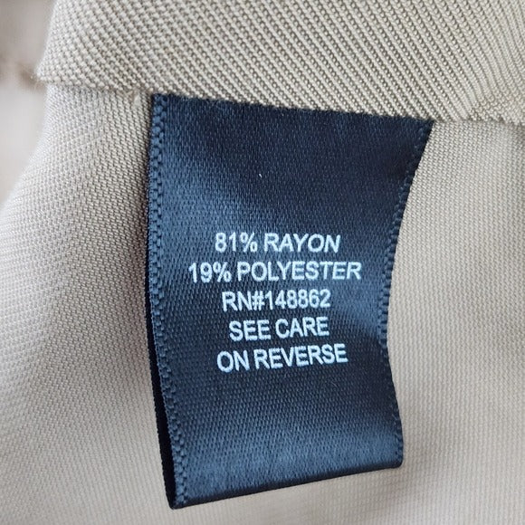 Torrid Tan Jacket with Draped Front Size 1X Torrid Khaki Jacket